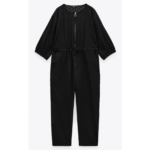 Zara Eyelet Embroidered Jumpsuit - Picture 3 of 5